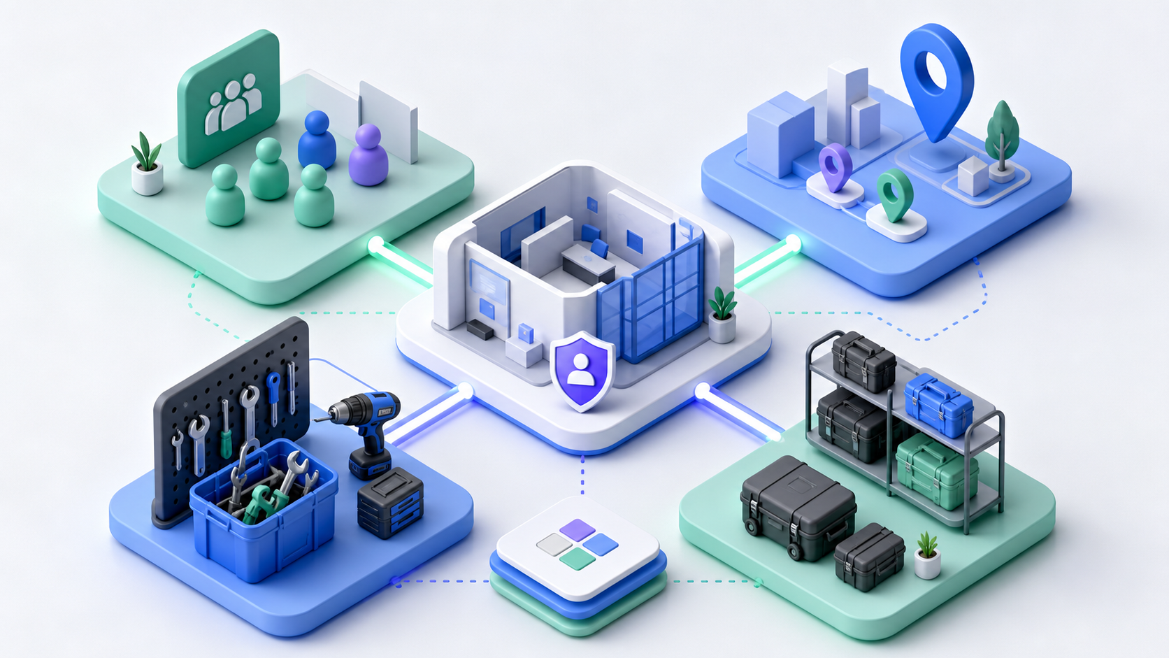 Using Workspaces to Organize Teams and Equipment